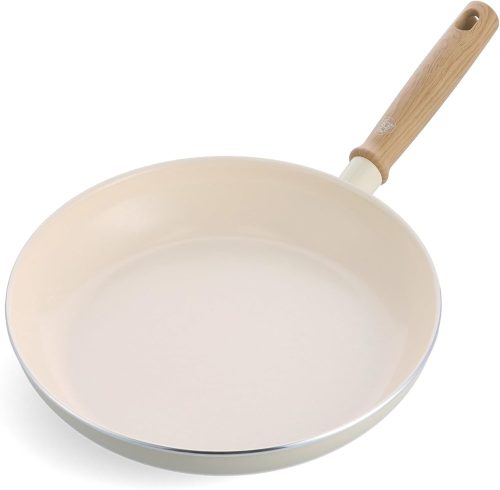 グリーンパン(GREENPAN) グリーンシェフ フライパン 26cm IH 対応 セラミック ビンテージ ホワイト CC008441-104