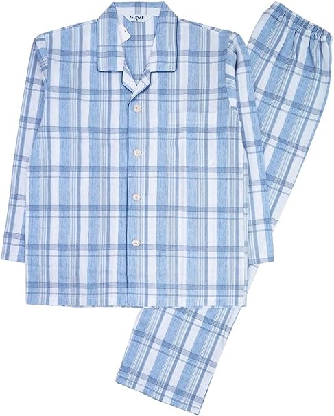 グンゼ(GUNZE) パジャマ 長袖長パンツ 日本製 京都捺染