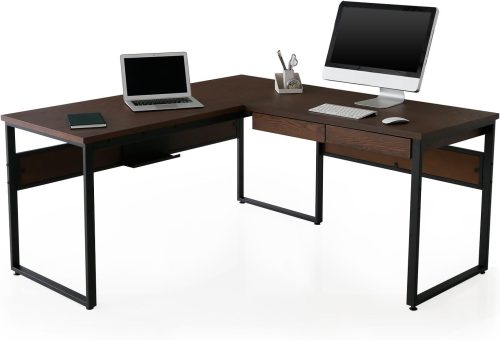 ロウヤ(LOWYA) L字デスク タップ収納付き F802_G1034_1000F1