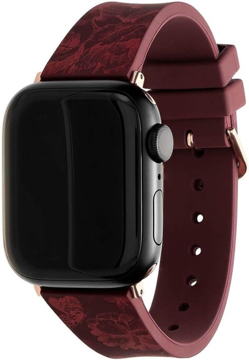 オリビア・バートン(OLIVIA BURTON) オックス ブラッド クランベリー フローラル プリント シリコン ストラップ OB24300075