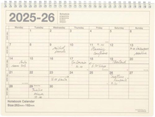 マークス(MARK'S) ノートブックカレンダー・M
