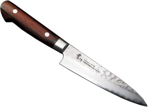 青木刃物製作所 堺孝行 V金10号ダマスカス33層鎚目 ペティ120