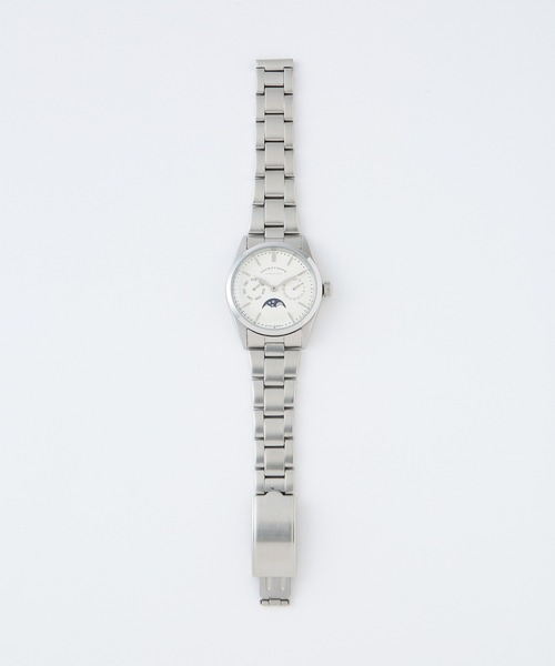 ヴァーグウォッチカンパニー×アダムエロペ(VAGUE WATCH CO.×ADAM ET ROPE') 別注 FLATBACK WRISTWATCH DAY-DATE&MOONPHASE