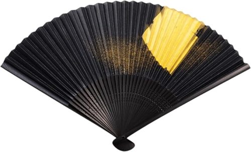 箔一(Hakuichi) 金沢箔扇子 箔美 月夜 tsukiyo