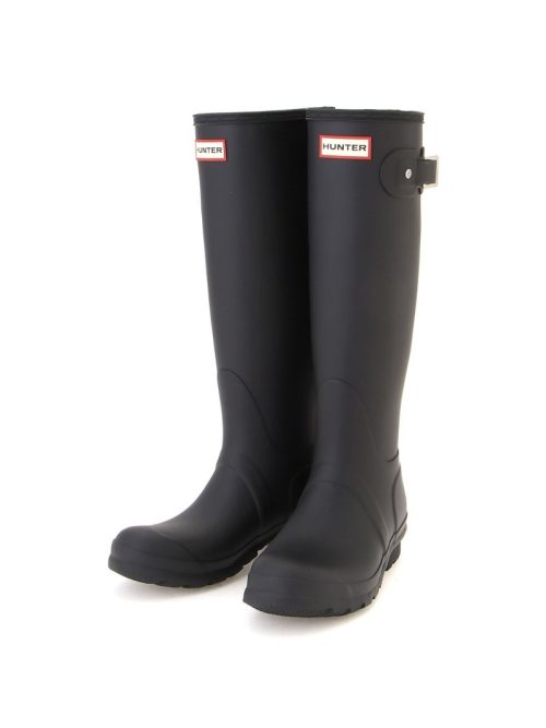 ハンター(HUNTER) レディース オリジナル トール ハンター トリ カラー ロゴ バック ストラップトールレインブーツ