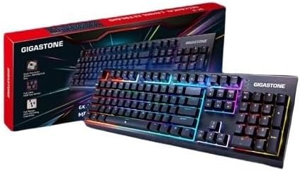 ギガストーン(Gigastone) 有線ゲーミングキーボード GK-12JP-R 茶軸