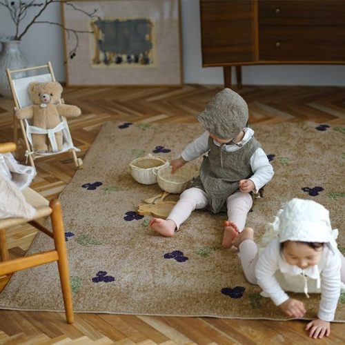 cucan モチーフラグ ブルーベリー185×185cm 13476637