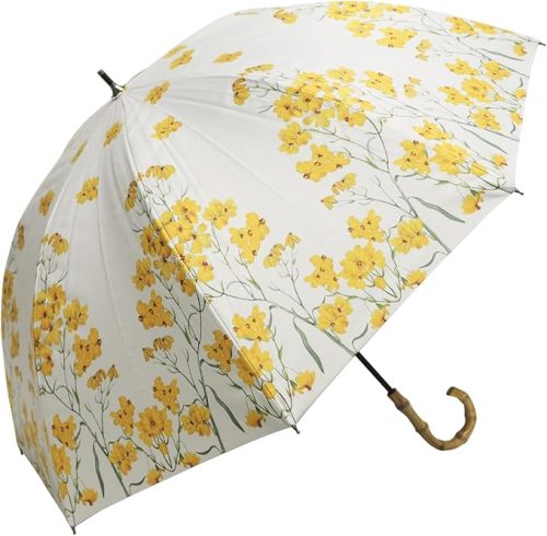 マコッカ(macocca) 100%完全遮光 晴雨兼用傘 ショート傘 ボタニカル柄