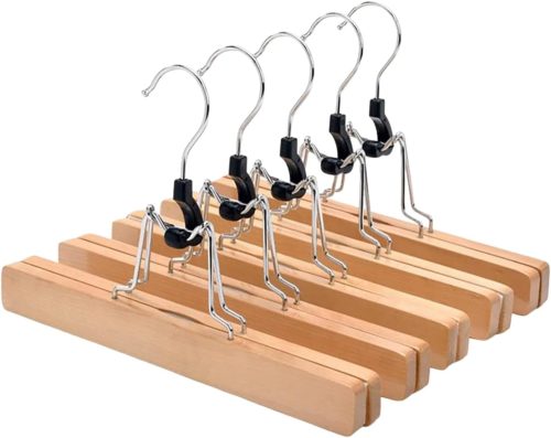 DEWEL 360度回転 木製ハンガー