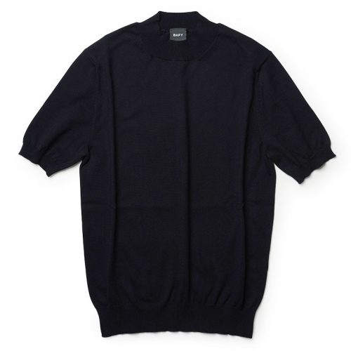 バフィ(BAFY) ニットTシャツ モックネック 半袖 サマーニット