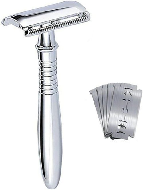 Melo 両刃カミソリ 合金材質 ホルダー 剃刀