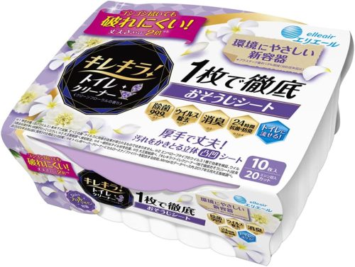 大王製紙 エリエール キレキラ！トイレクリーナー 1枚で徹底おそうじシート 本体10枚