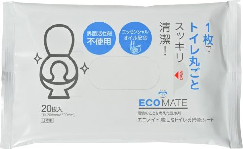 エコメイト(ECOMATE) 流せる トイレお掃除シート 20枚入