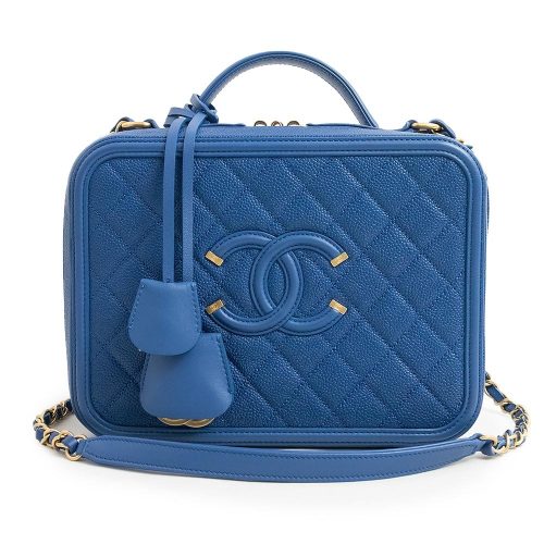 シャネル(CHANEL) マトラッセ CCフィリグリー ココマーク バニティ 2Way チェーン ショルダーバッグ