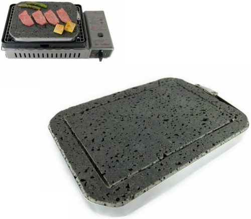 み尋 高耐久溝付き溶岩プレート18×24×2cm