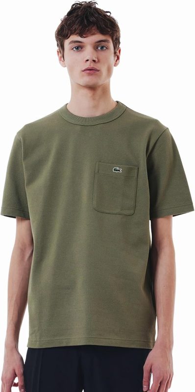 ラコステ(LACOSTE) 鹿の子地ポケット半袖Tシャツ