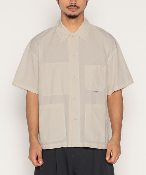 ダントン(DANTON) MEN'S ORGANIC COTTON WASHER SHORT SLEEVE COVERALL SHIRT
