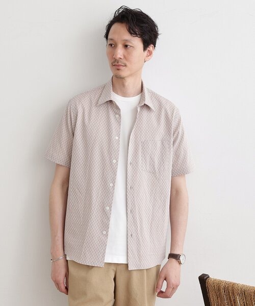 タケオキクチ(TAKEO KIKUCHI) 播州織り ドビーストレッチシャツ