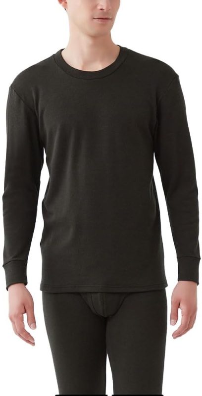 GUNZE) ファイヤーアセドロン 厚手 クルーネックロングスリーブシャツ