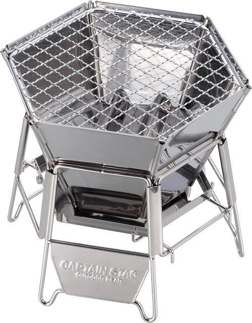 キャプテンスタッグ(CAPTAIN STAG) ヘキサ ステンレス 卓上グリルS UG-94