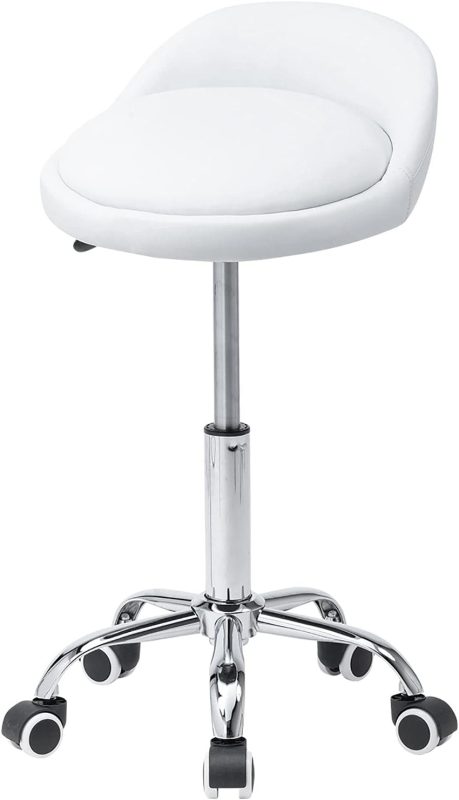 イーサプライ お手入れしやすいPUレザー製の丸椅子 EEX-CH93