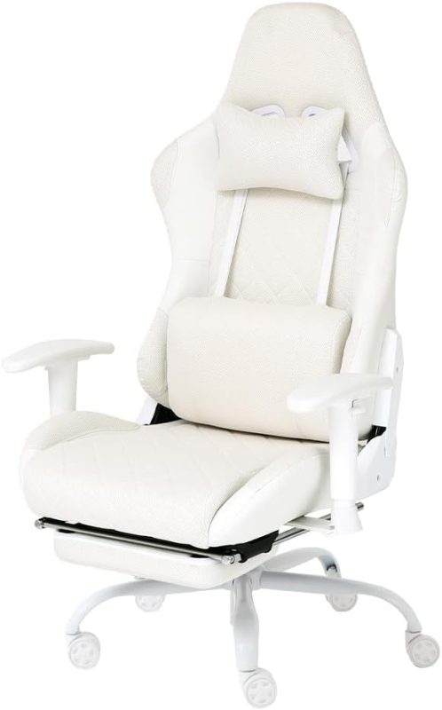 ヤマソロ フットレスト付ゲーミングチェア プロスト 42-670