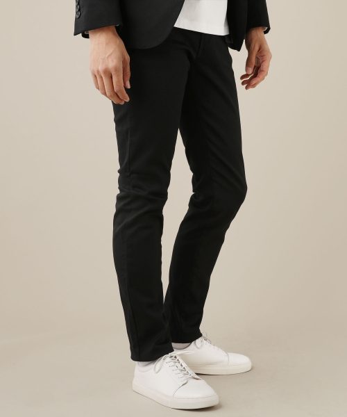 スプ(SPU) 日本製 ピケ・LANATEC(R)LEI・HEAT ENERGY(R)・接触冷感 ストレッチ美脚パンツ スキニーシルエット