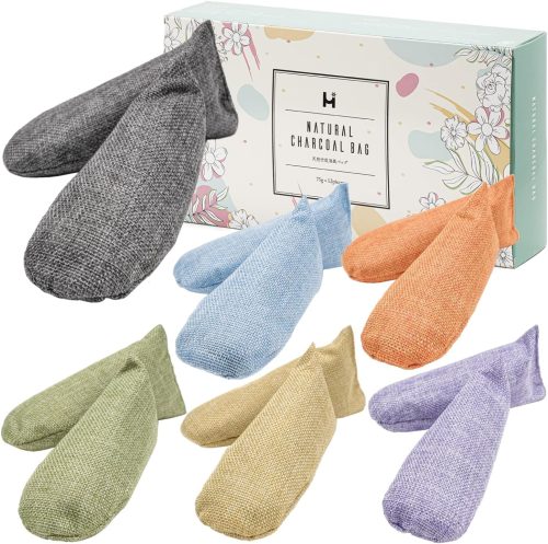 ハナマル良品 シューキーパー型 天然竹炭消臭バッグ