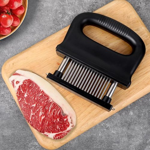 Geerow ミートテンダライザー 48刃 肉叩き 肉筋切り器