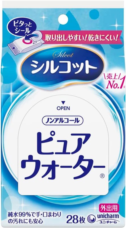 ユニ・チャーム(Unicharm) シルコット ピュアウォーター 外出用 28枚