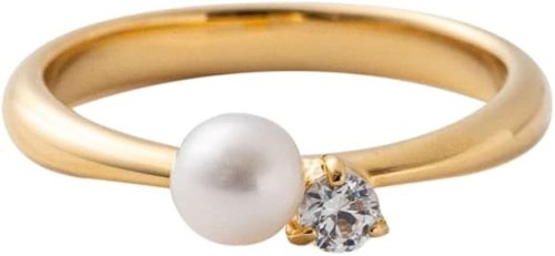 ジュエッテ(Jouete) ピンキーリング パール×ジルコニア