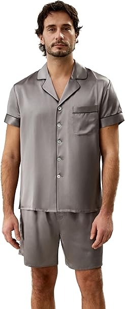 リリーシルク(LilySilk) シルクパジャマ メンズ 半袖