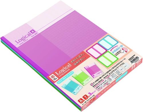 ナカバヤシ(Nakabayashi) スイング・ロジカルノート A4 A罫 スタンダード カラフル3冊パック ノ-A403A-3P