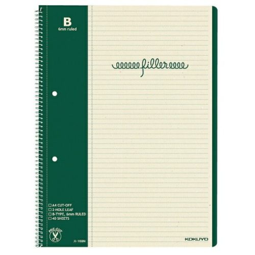 コクヨ(KOKUYO) フィラーノートA4 中横罫2穴マージン罫入 40枚 ス-15BN