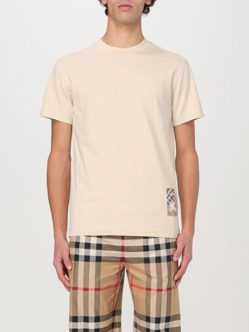 バーバリー(BURBERRY) チェックラベル コットンTシャツ