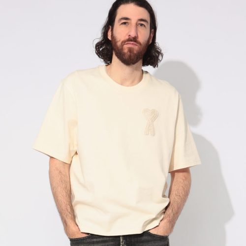 アミパリス(AMI PARIS) オーガニックコットンジャージー Ami de Coeur パッチ Tシャツ