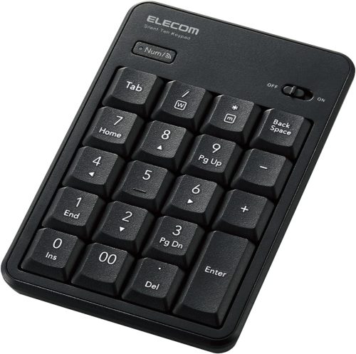 エレコム(ELECOM) Bluetooth静音テンキーパッド TK-TBM023SKBK