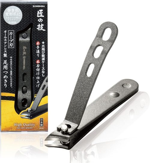 グリーンベル(GREENBELL) 匠の技 オールステンレス製 足用爪切り G-1035