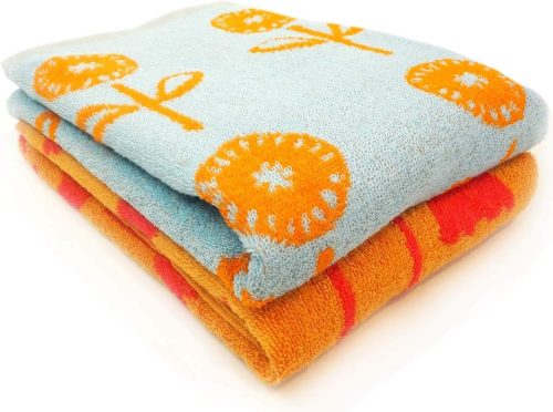 コスギゼン(Kosugizen) ミニバスタオル 北欧調ジャガード フラワー 2色 SV-461-2