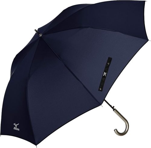 ミズノ(MIZUNO) メンズ長傘 65cm 大寸 耐風傘 ジャンプ式