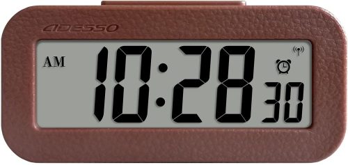アデッソ(ADESSO) 革風電波アラームクロック FLC-100
