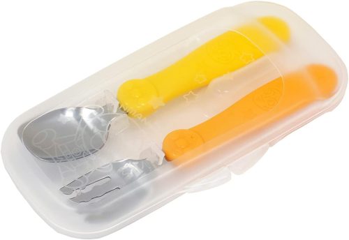 レック(LEC) ケース付きベビースプーン＆フォーク ステンレス A00144