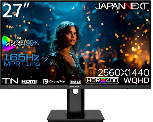 ジャパンネクスト(JAPANNEXT) 液晶ディスプレイ JN-27GT165WQHDR-HSP