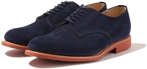 サンダース(SANDERS) Southwick別注 SANDERS Navy Suede Officer Shoe