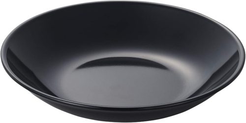 ナガオ(Nagao) 黒い食器 ラウンド プレート 深皿 SP-115