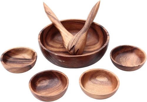 不二貿易 アカシア 木製食器 7点セット 15971