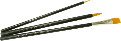 ターナー色彩(Turner Color) 黒軸デザイン筆3本セット GA1904B