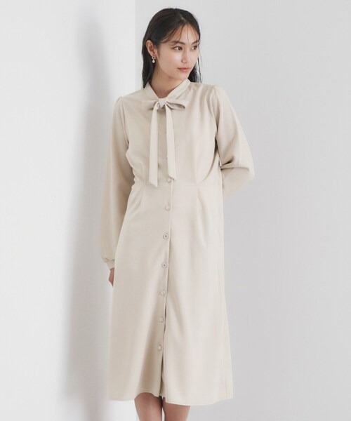 インデックス(index) ストレッチボウタイワンピース