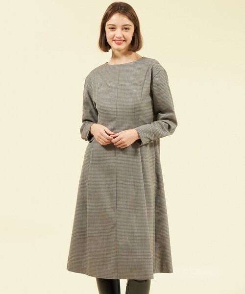 マッキントッシュフィロソフィー(MACKINTOSH PHILOSOPHY) フレアチェックワンピース