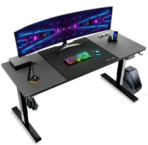 ジーティーレーシング(GTRACING) ゲーミングデスク 電動昇降式 GTS111